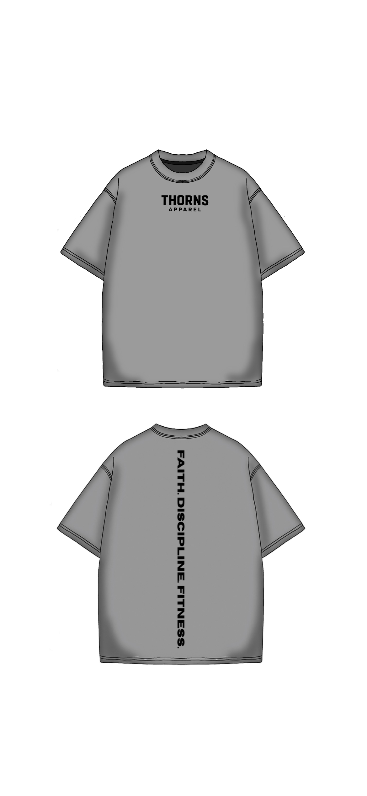 Thorns Acid Washed T-Shirt